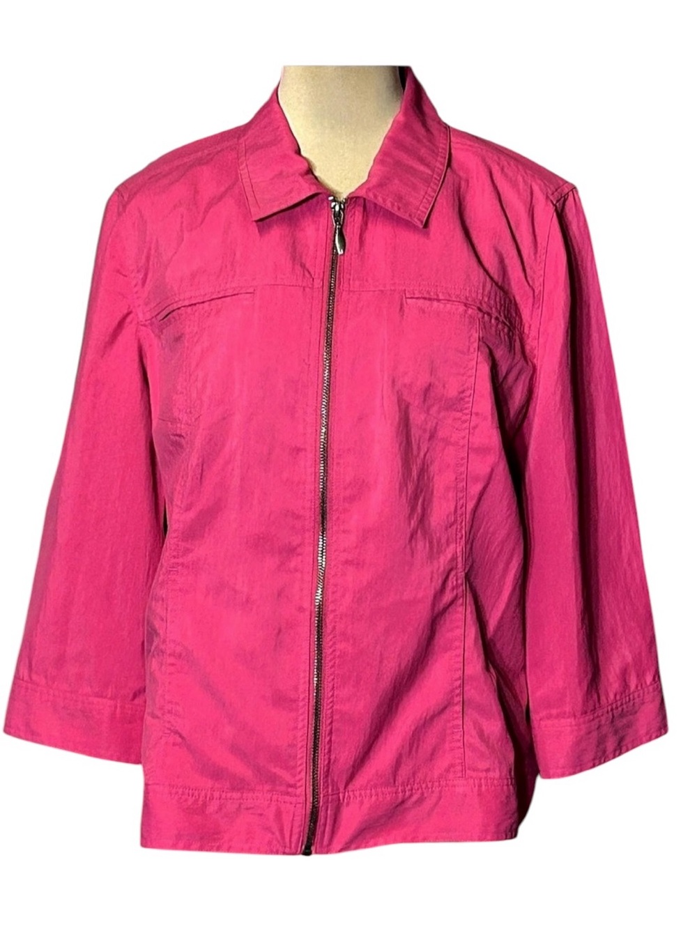 Chico's Utility Jacket in Pink Size 2
